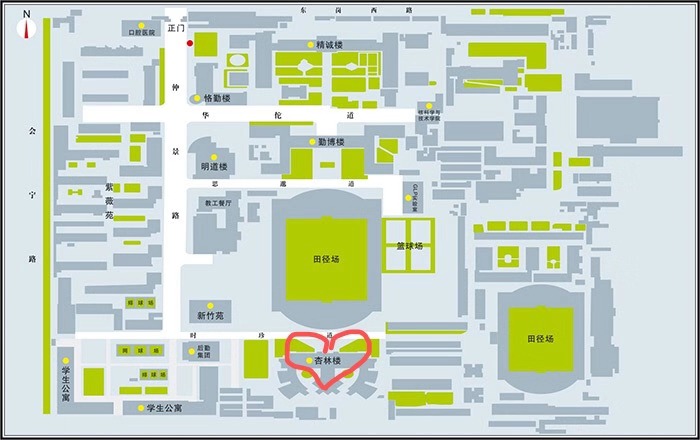 兰州大学医学校区导引图